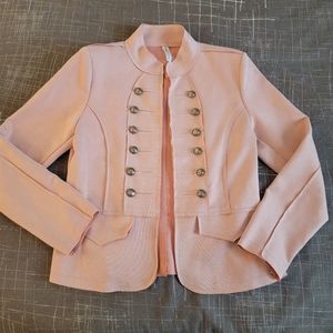 NWOT New Collection faux suede pink jacket, S